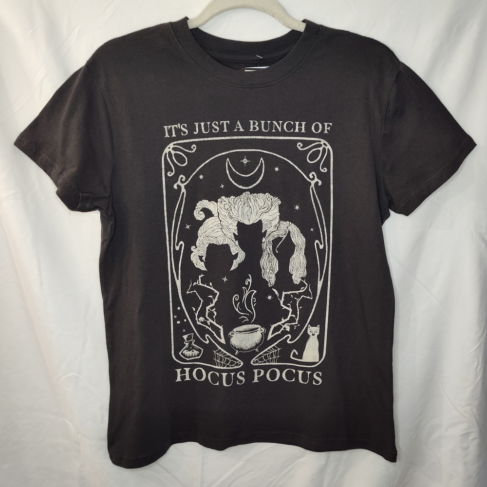 Disney Hocus Pocus Sanderson Sisters Silhouette Halloween T-Shirt Small Drk Gray